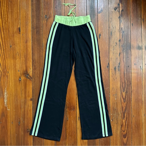 Vintage 90s G.W. Sport wide leg side stripe sweatpants Small - Picture 1 of 6